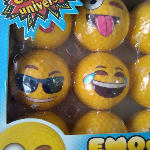 Emoji golf balls pack of 12 - see full description - Picture 4 of 13